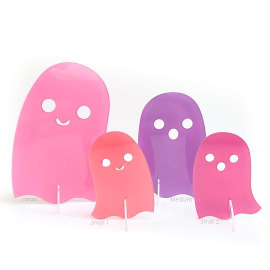 Acrylic Ghosts - Pink