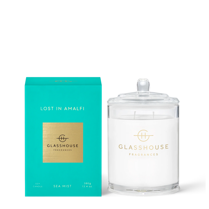 Glasshouse Fragrances Scented Soy Candle Lost in Amalfi