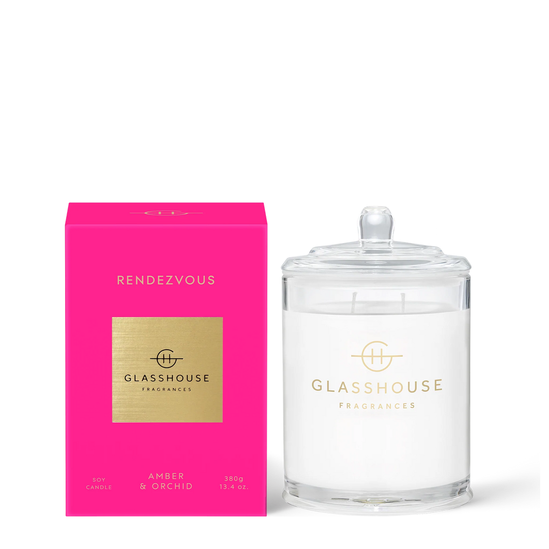 Glasshouse Fragrance - Scented Soy Candle - Rendezvous