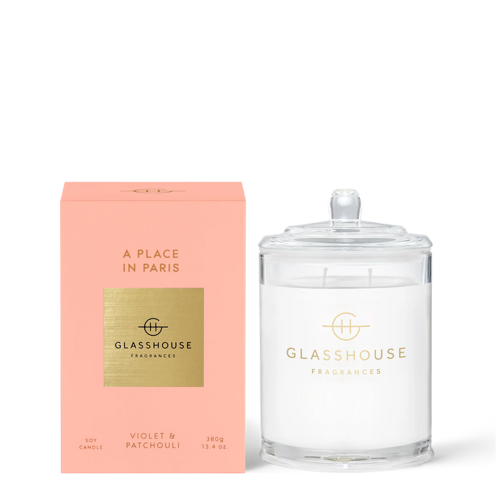 Glasshouse Fragrance - Scented Soy Candle - A Place In Paris