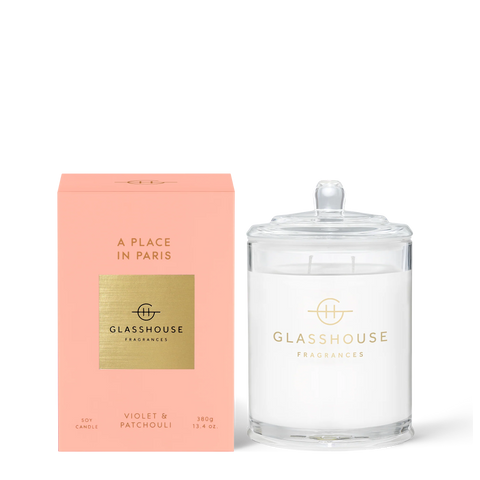 Glasshouse Fragrance - Scented Soy Candle - A Place In Paris