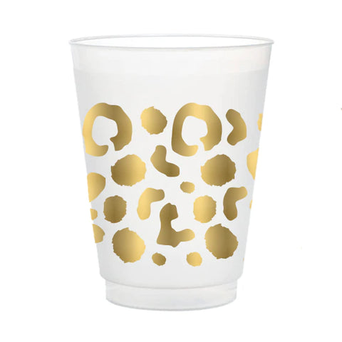 Gold Spot Cheetach Frosted Cups