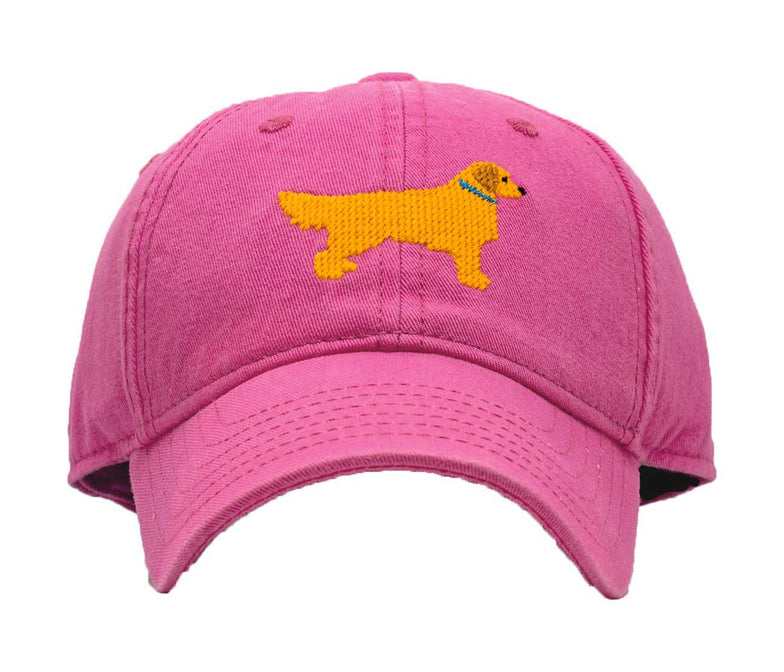 Harding Lane Kids - Golden Retriever on Pink Hat
