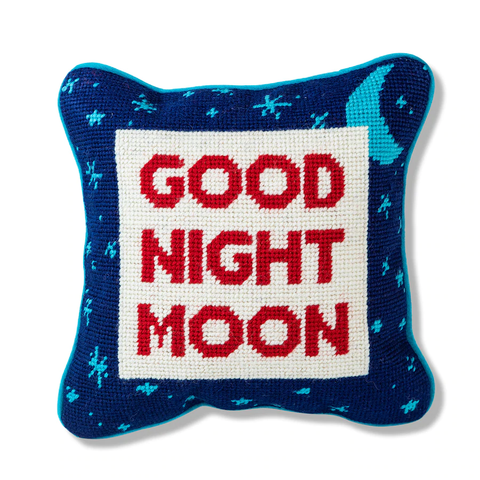 Furbish Studio - Needlepoint Pillow - "Good Night Moon"