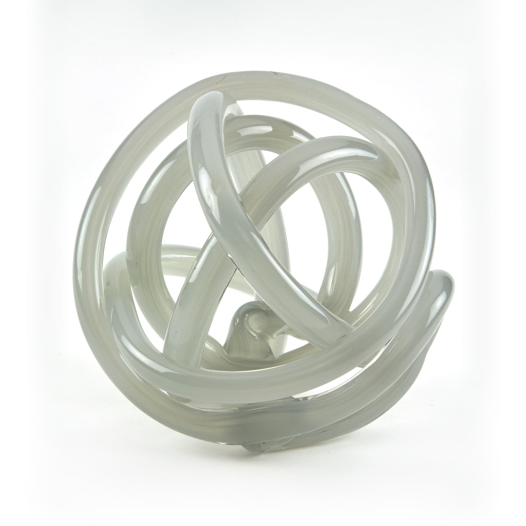 Hand Blown Glass Knot Gray Sunset & Co.
