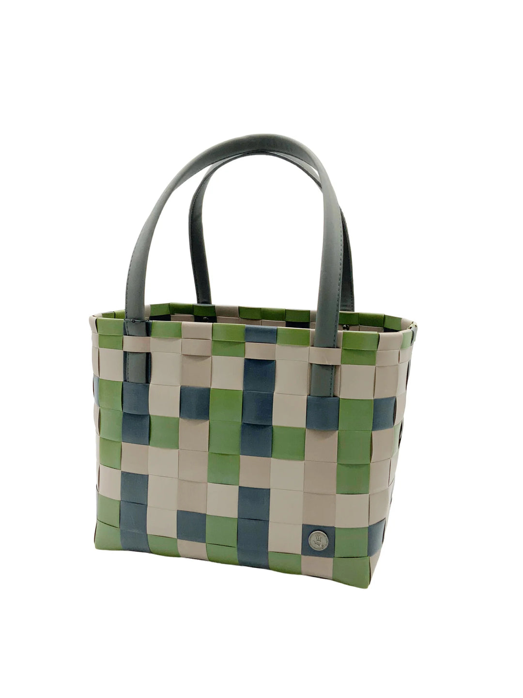 Handed By - Color Block Green Camo Mix Recycled Tote
