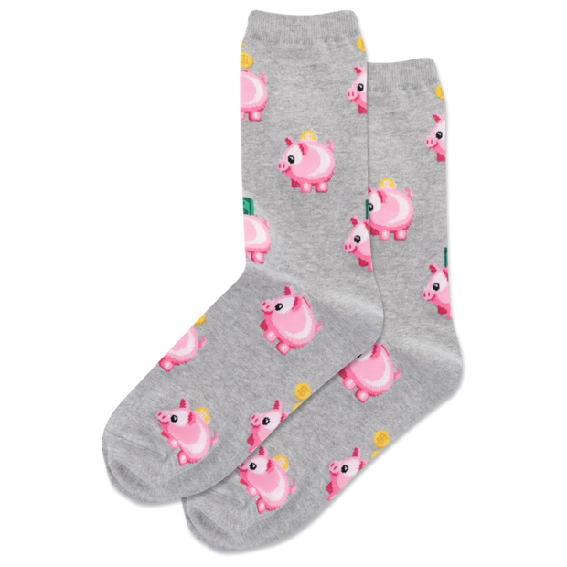 Hot Sox - Women's Socks - Piggy Bank