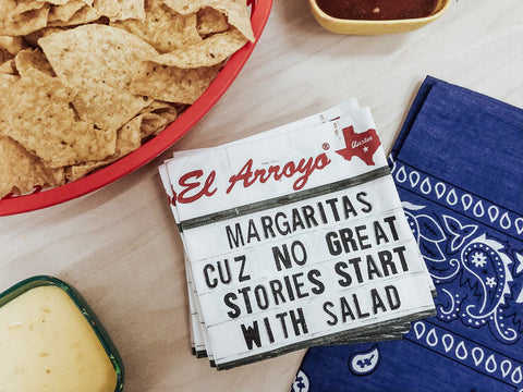 El Arroyo - Cocktail Napkins - Salad Stories