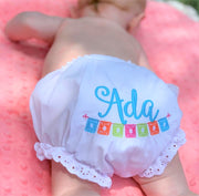 Baby Bloomers with Eyelet Ruffle