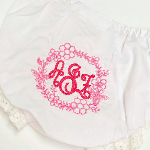 Baby Bloomers with Eyelet Ruffle