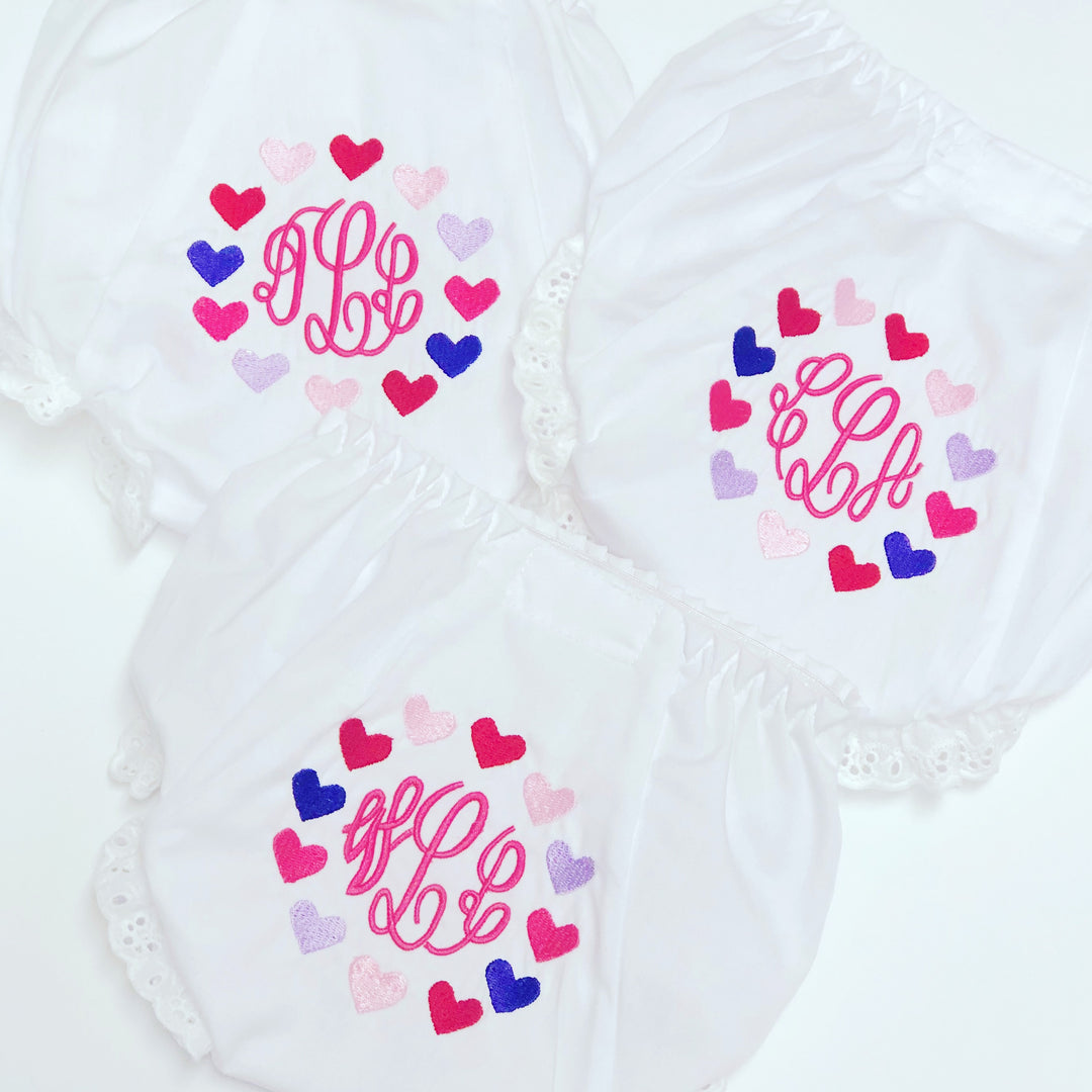 Baby Bloomers with Eyelet Ruffle