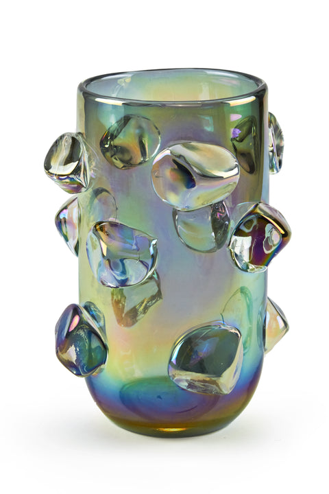 Ice Design Vase - Gray