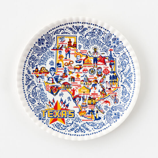 State of Texas Melamine Plate