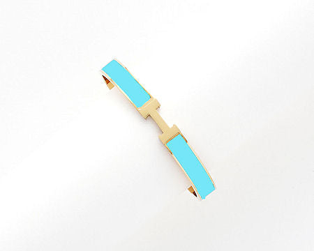 H Bracelet Gold/Turquoise - Small