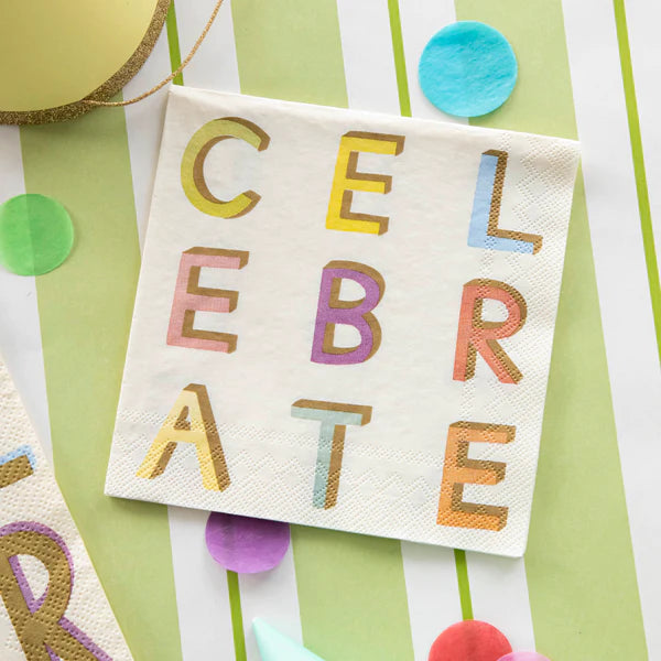 Hester & Cook Celebrate Cocktail Napkin