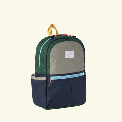 State Bags - Kid's Travel Backpack - Green Colorblock