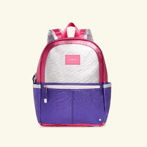 State Bags - Kid's Travel Backpack - Hot Pink  & Purple