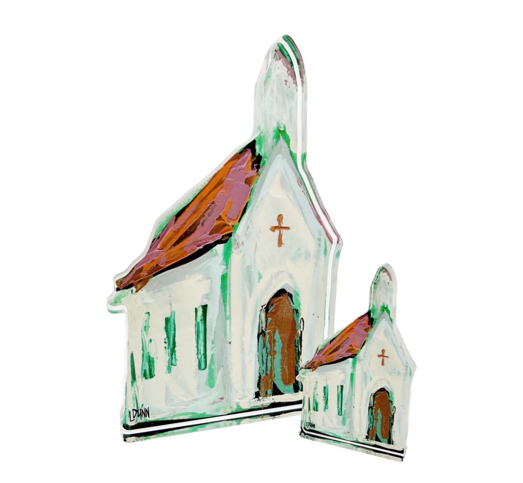 Lauren Dunn Copper Top Church Acrylic Block