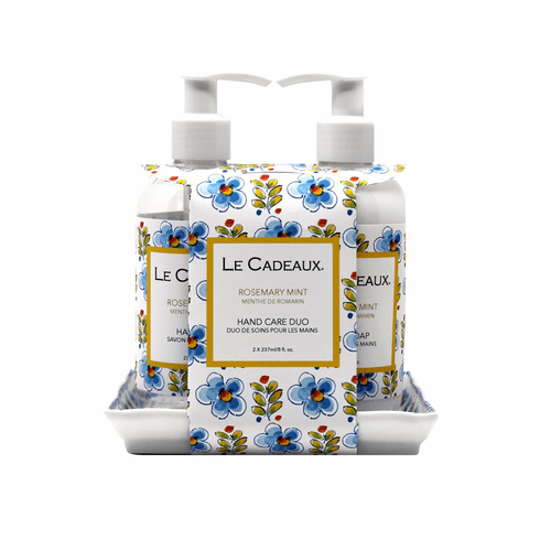 Le Cadeaux Hand Soap & Cream Gift Set - Rosemary Mint