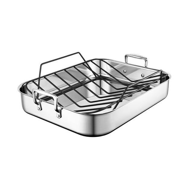 Le Creuset - Stainless Steel Roasting Pan With Nonstick Rack