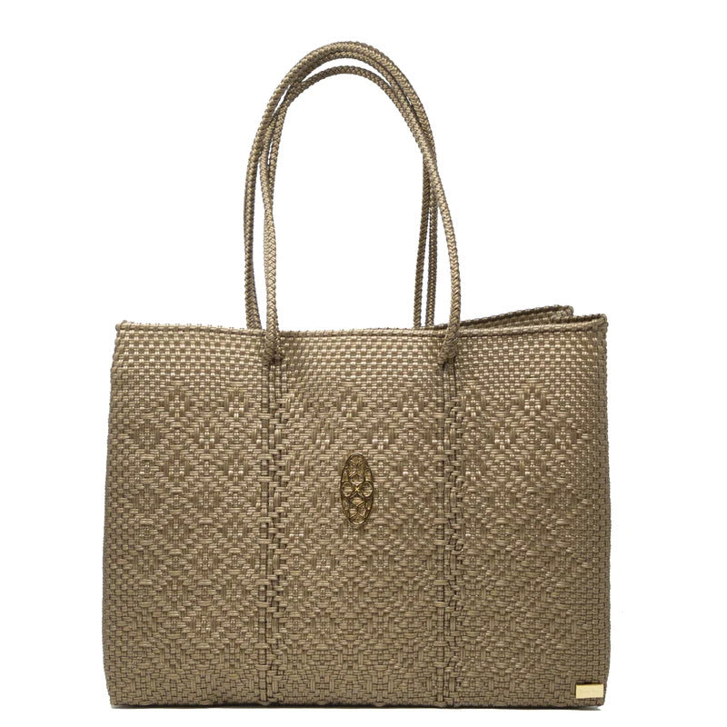 Gold Travel Tote with Clutch
