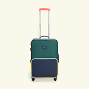 State Bags - Kid's Logan Suitcase - Green & Navy