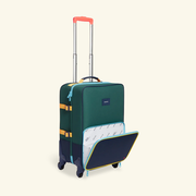 State Bags - Kid's Logan Suitcase - Green & Navy