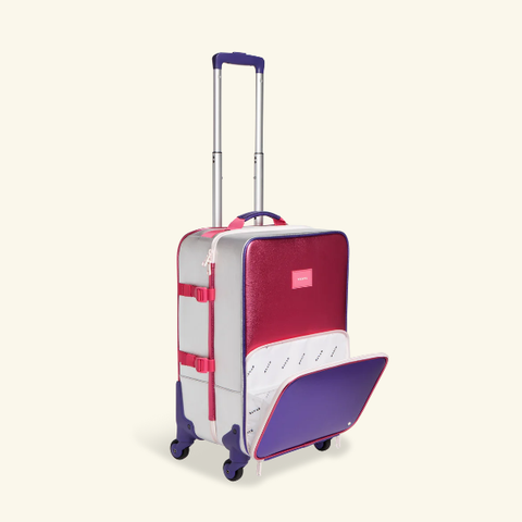 State Bags - Kid's Logan Suitcase - Pink & Purple