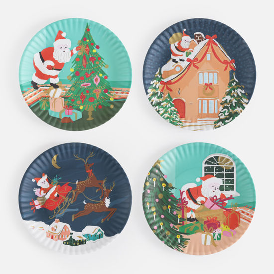 Santa Melamine Plate