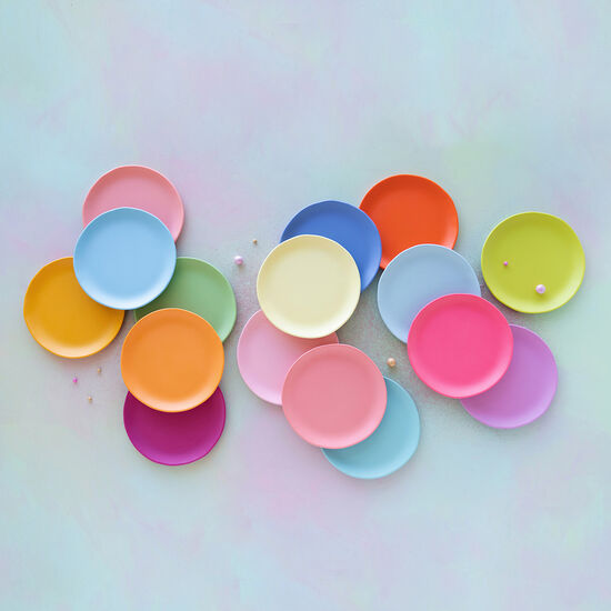 Glitterville Rainbow Melamine Dinner Plate