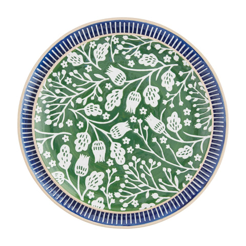 Indigo Stoneware Platter Set