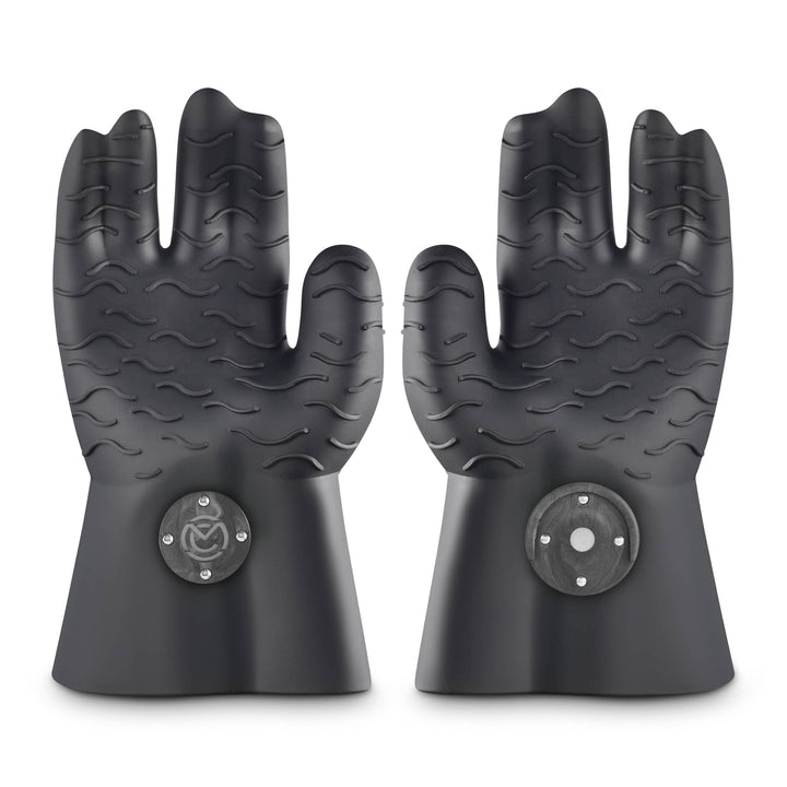 MagneChef Silicone BBQ Gloves Black