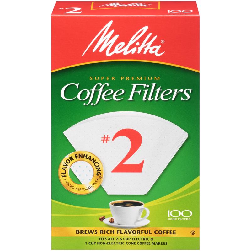 Melitta #2 Cone Coffee Filters