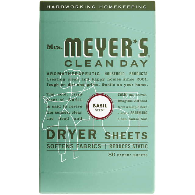 Mrs. Meyer's Clean Day - Dryer Sheets - Basil