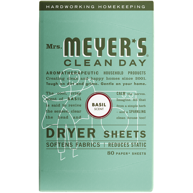 Mrs. Meyer's Clean Day - Dryer Sheets - Basil