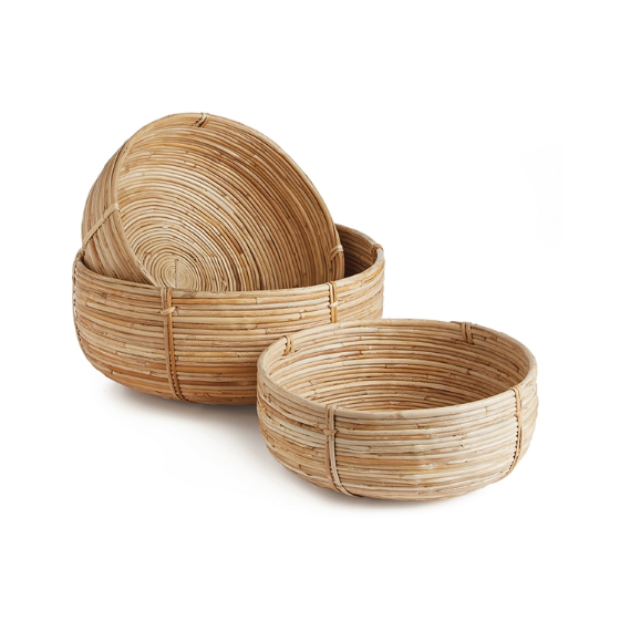 Rattan Low Baskets - Assorted
