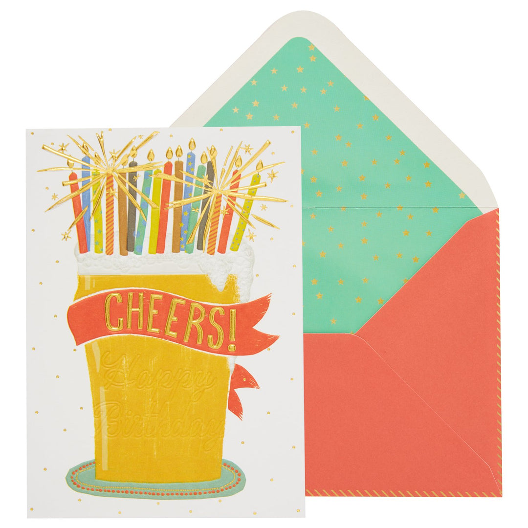 Niquea.d - Birthday Card - Beer Stein with Sparkles
