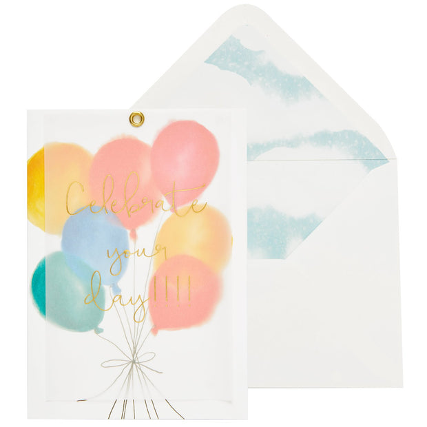 Niquea.d - Birthday Card - Balloons With Vellum