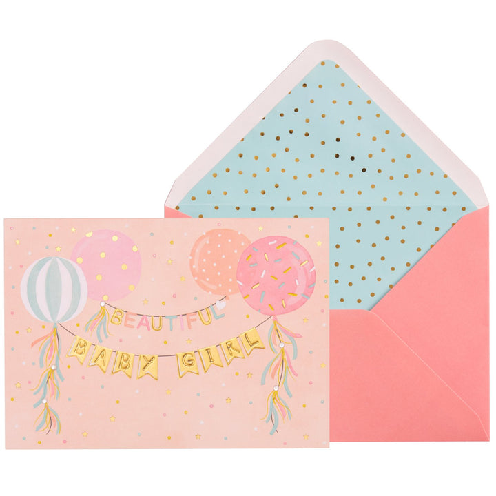 Niquea.d - Baby Card - Baby Girl Banners & Balloons