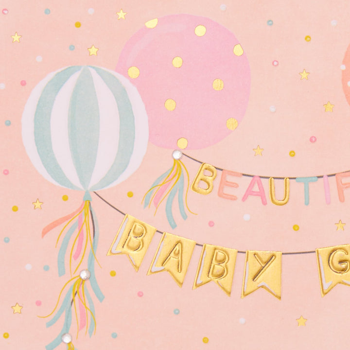Niquea.d - Baby Card - Baby Girl Banners & Balloons