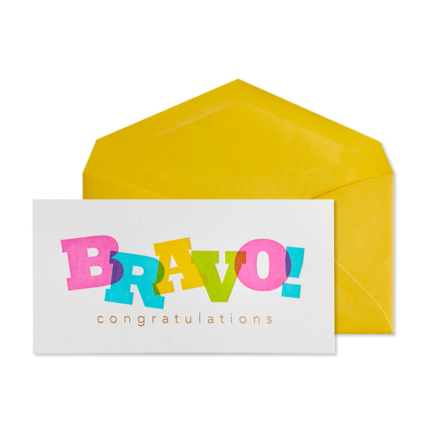Niquea. D - Congratulations Card - Bravo Layered Lettering