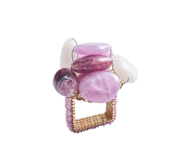 Kim Seybert - Sea Stone Napkin Ring - Lilac