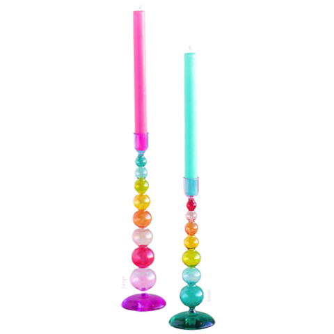 Rainbow Finial Candle Holder - Assorted