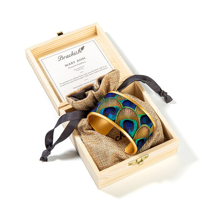 Brackish Mary Ann Feather Wide Cuff