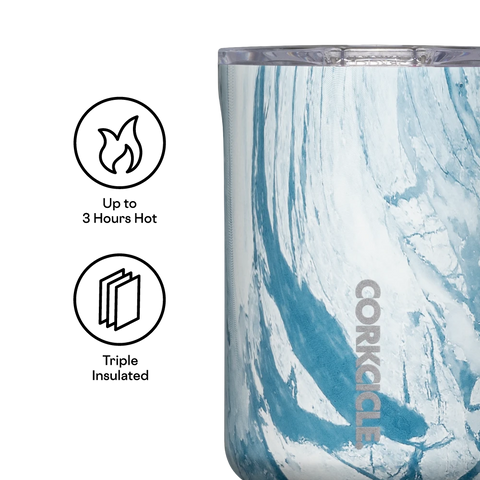 Corkcicle - Travel Coffee Mug - Blue Marble