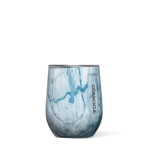 Corkcicle - Origins Stemless Wine Glass - Blue Marble