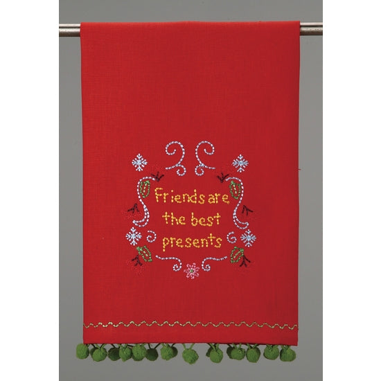 Peking Handicrafts Friends are the Best Presents Kitchen Towel