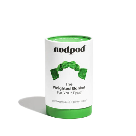 Nodpod - Weighted Sleep Mask - Palm Leaf Green