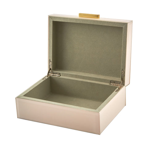 Pink Jewelry Box with Gold Handle