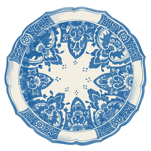 Hester & Cook - Die-Cut China Blue Placemats – Sunset & Co.
